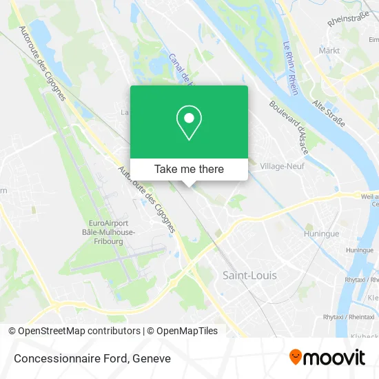 Concessionnaire Ford map