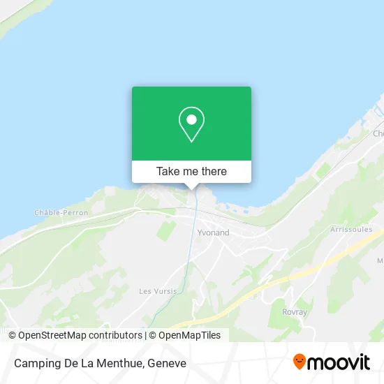 Camping De La Menthue map