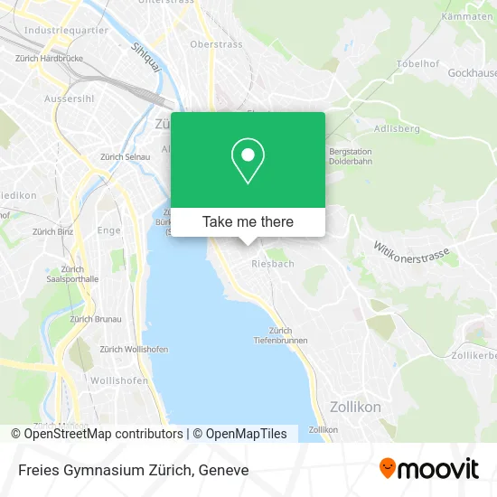 Freies Gymnasium Zürich map