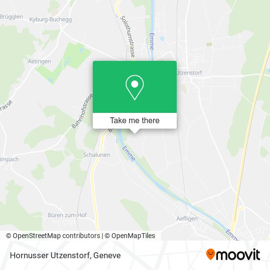 Hornusser Utzenstorf map