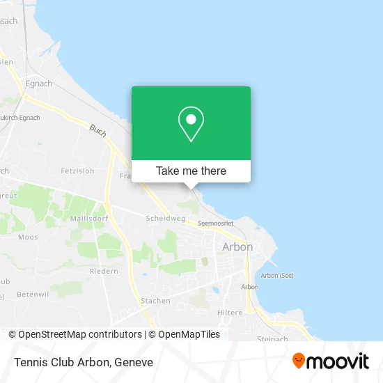 Tennis Club Arbon map