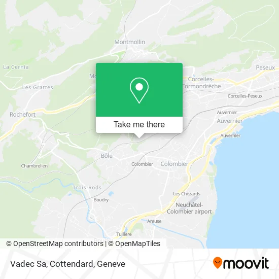 Vadec Sa, Cottendard map