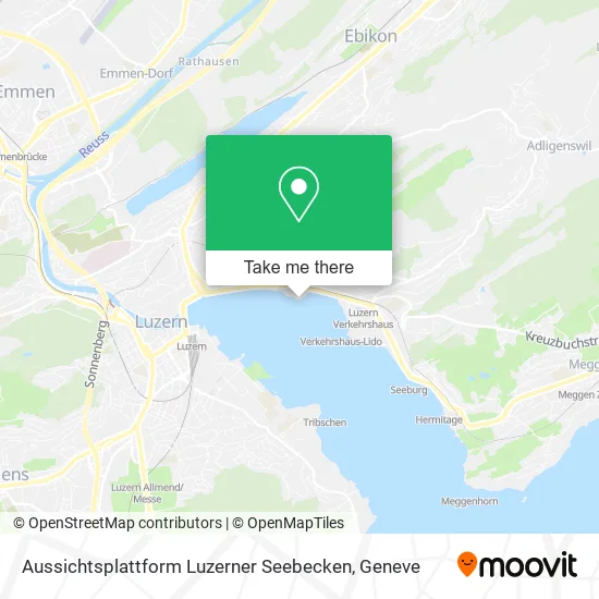 Aussichtsplattform Luzerner Seebecken map