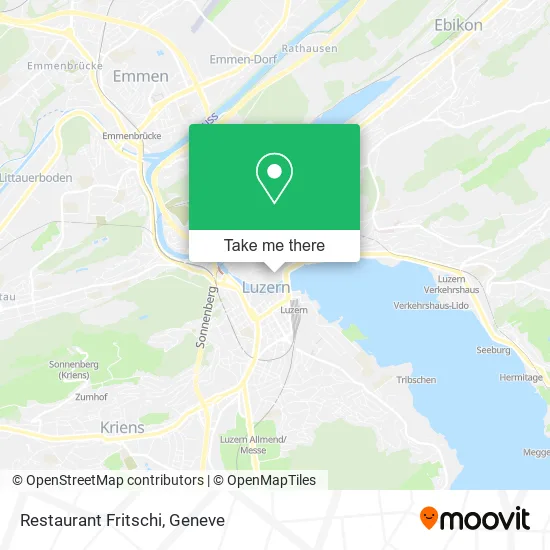 Restaurant Fritschi map