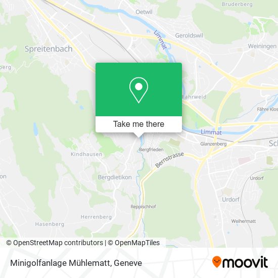 Minigolfanlage Mühlematt map