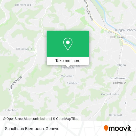 Schulhaus Biembach map