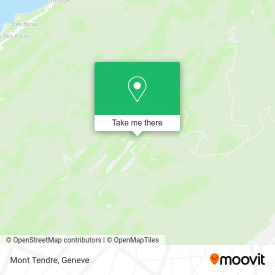 Mont Tendre map