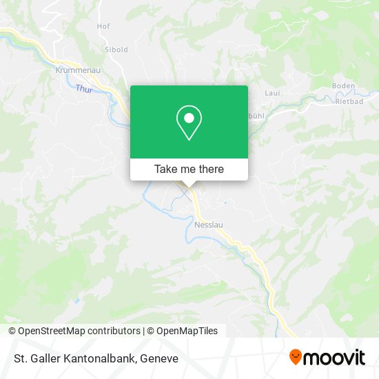 St. Galler Kantonalbank map