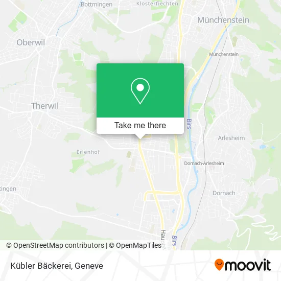 Kübler Bäckerei map