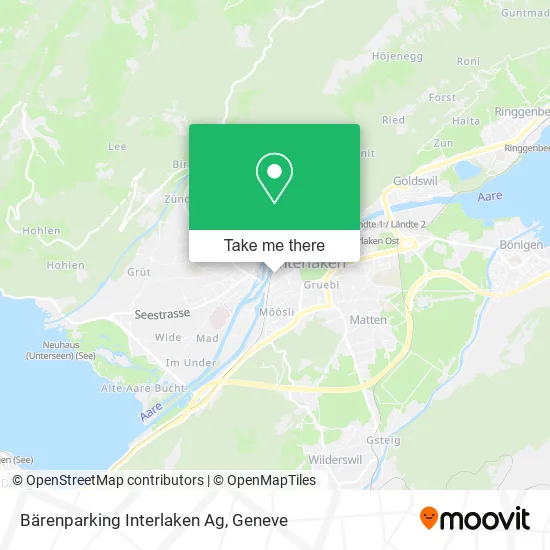 Bärenparking Interlaken Ag map