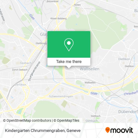 Kindergarten Chrummengraben map