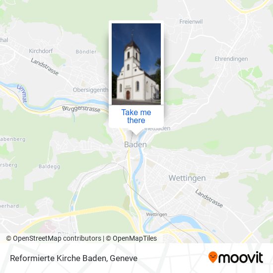 Reformierte Kirche Baden plan