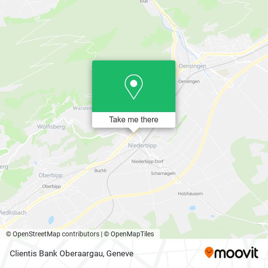 Clientis Bank Oberaargau map