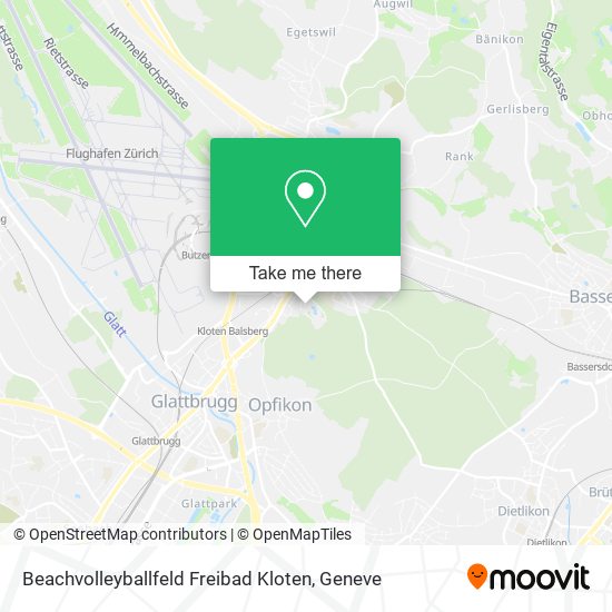 Beachvolleyballfeld Freibad Kloten map