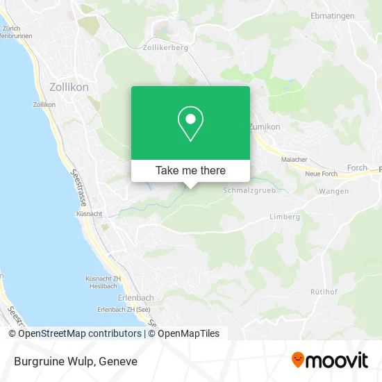Burgruine Wulp map