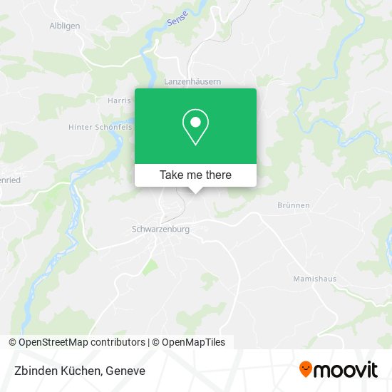 Zbinden Küchen map