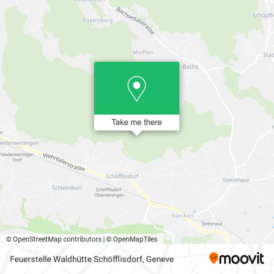 Feuerstelle Waldhütte Schöfflisdorf Karte