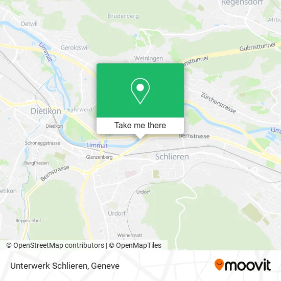 Unterwerk Schlieren map