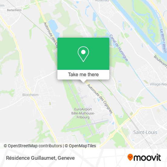 Résidence Guillaumet map