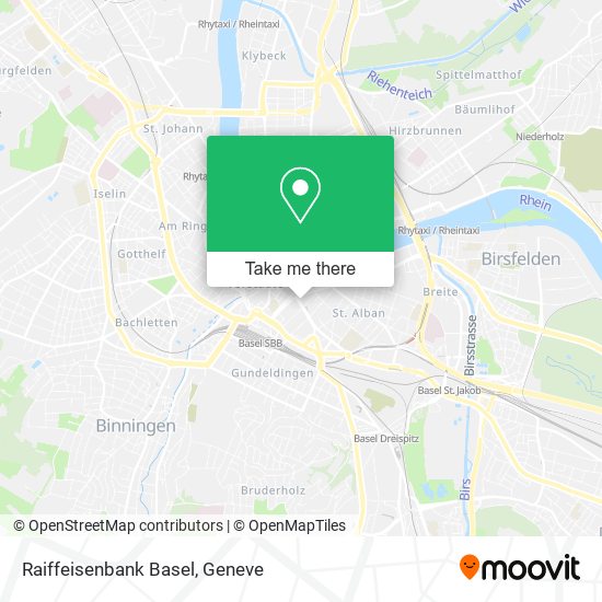 Raiffeisenbank Basel map