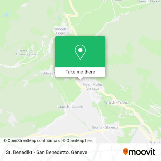 St. Benedikt - San Benedetto map
