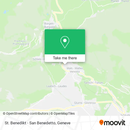 St. Benedikt - San Benedetto map
