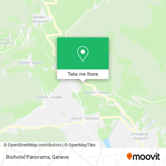 Biohotel Panorama map