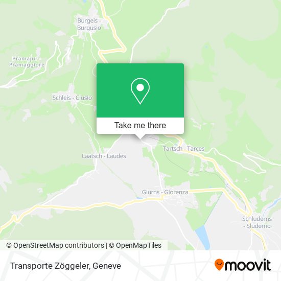 Transporte Zöggeler map