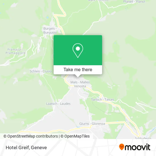 Hotel Greif map