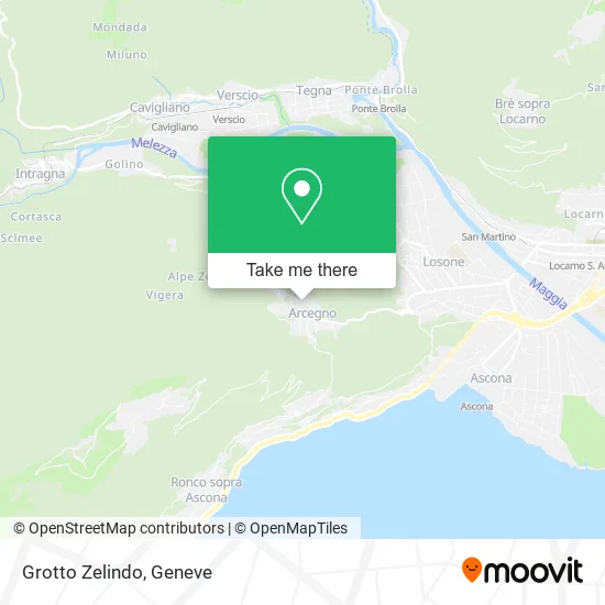 Grotto Zelindo map