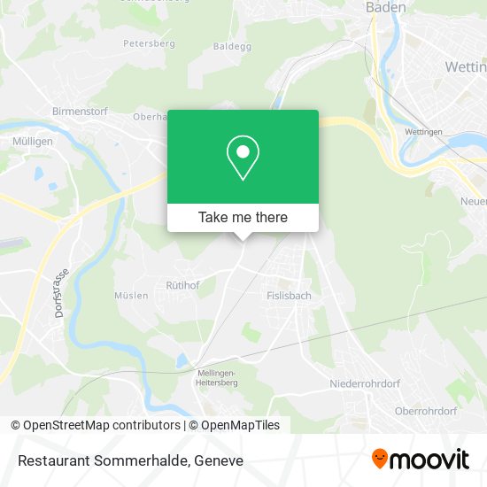 Restaurant Sommerhalde map