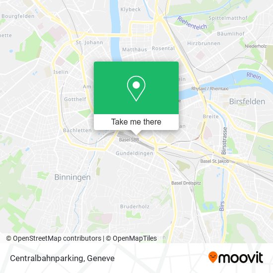 Centralbahnparking map