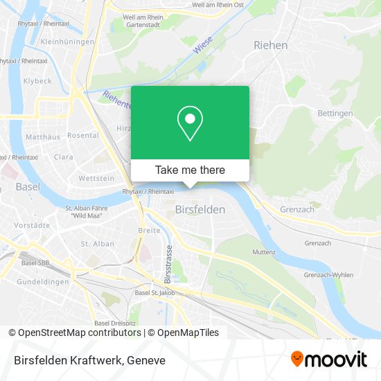 Birsfelden Kraftwerk map