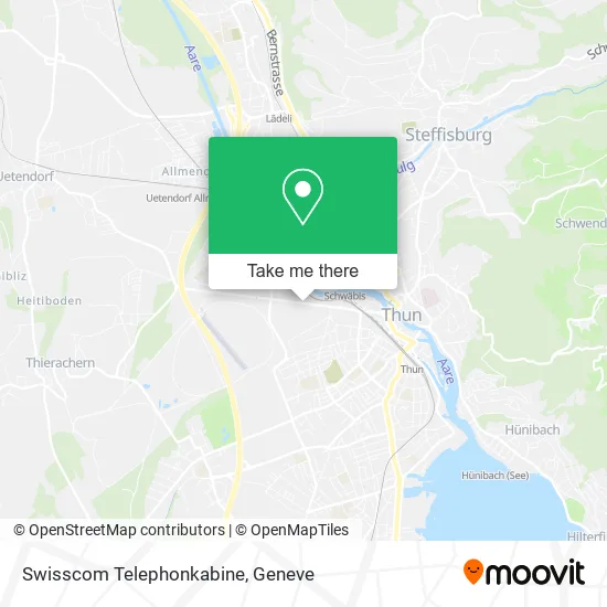 Swisscom Telephonkabine map