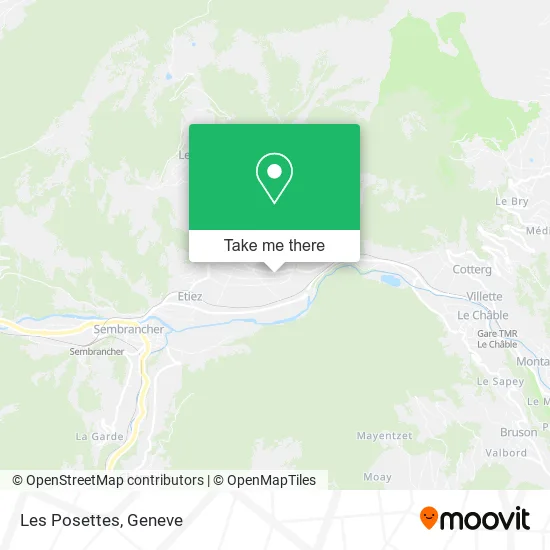 Les Posettes map