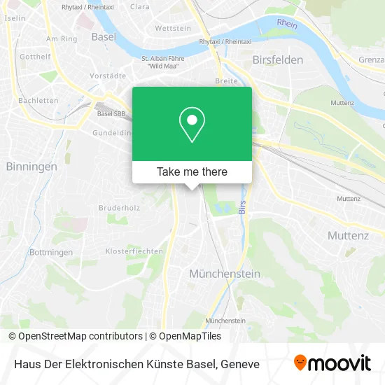 Haus Der Elektronischen Künste Basel map