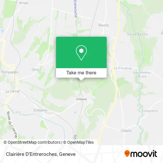 Clairière D'Entreroches map