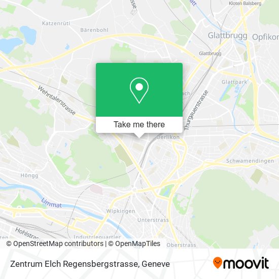 Zentrum Elch Regensbergstrasse map