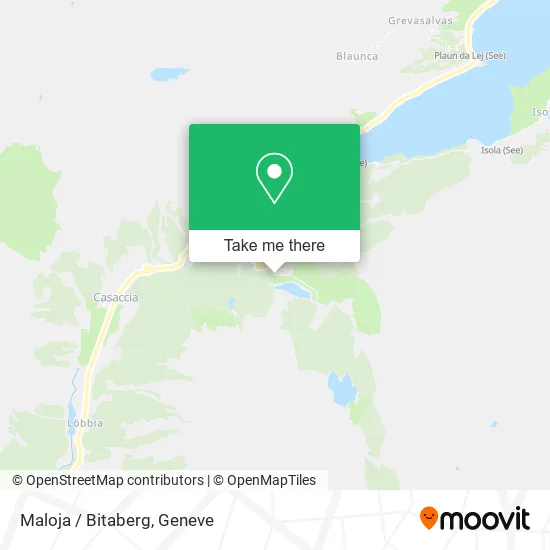 Maloja / Bitaberg map