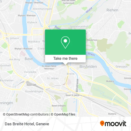 Das Breite Hotel map