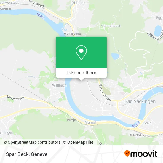 Spar Beck map