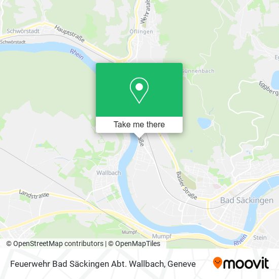 Feuerwehr Bad Säckingen Abt. Wallbach map