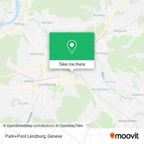 Park+Pool Lenzburg map