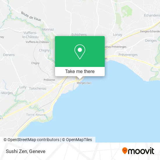 Sushi Zen map