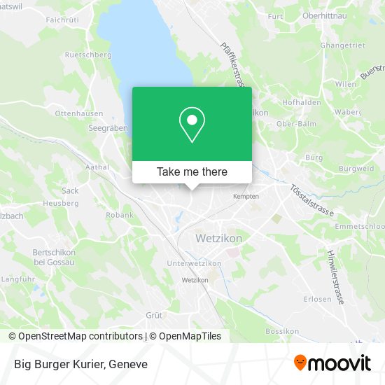 Big Burger Kurier map