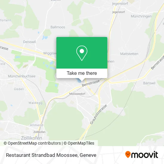 Restaurant Strandbad Moossee map