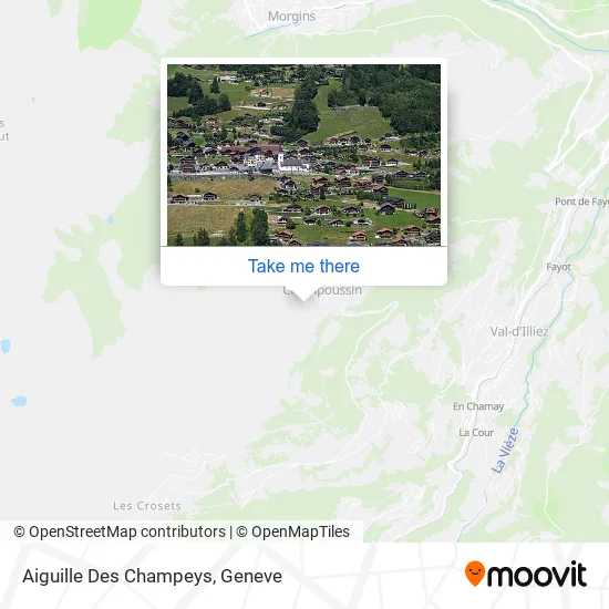Aiguille Des Champeys map