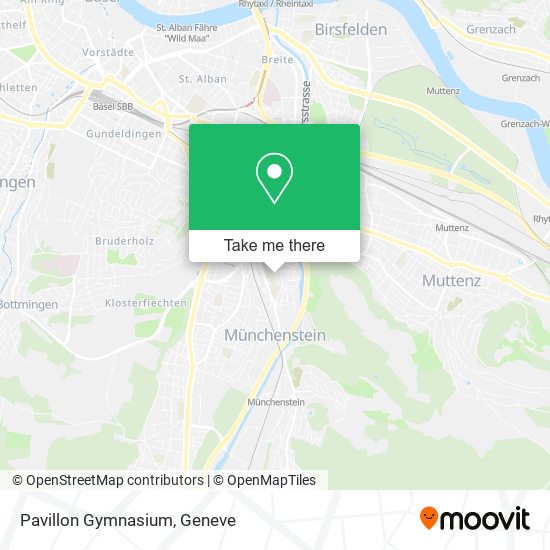 Pavillon Gymnasium map