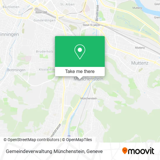 Gemeindeverwaltung Münchenstein map