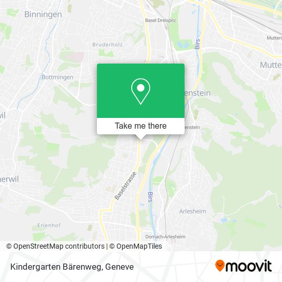 Kindergarten Bärenweg map